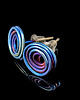 kolczyki wire wrapping Tytanowy wir M