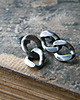 kolczyki wire wrapping dwa ogniwa