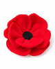 broszki Broszka mak czerwona kwiat 8cm na dzień babci, dzień mamy