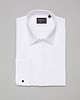 koszule męskie Koszula na spinki fabrizia 00404 biały slim fit