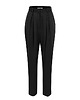 spodnie materiałowe Czarne spodnie lyocell Staid