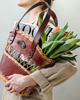 torby na ramię Torebka damska z wikliny ladybuq, ekskluzywny koszyk wiklinowy