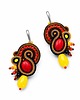 kolczyki soutache Autumn Garden - etniczne kolczyki soutache