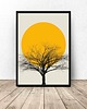 plakaty Kolorowy plakat "Sunset tree"