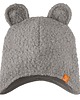 czapki dziecięce Czapka zimowa Boucle z uszami misia  szara