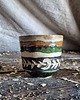 kubki Kubek sgraffito zieleń i brąż, kubek wiejski, kubek pola, lasy