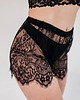 majtki damskie Szorty koronkowe damskie czarny