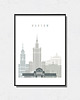 plakaty Warszawa grafika minimalistyczna