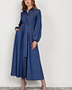sukienki maxi damskie Sukienka maxi na guziki - SUK204 jeans
