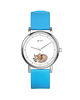 zegarki damskie Zegarek  mały - Lisek - silikonowy, niebieski