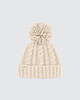 czapki damskie Czapka beanie w warkoczowy splot kremowa