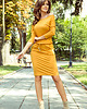 sukienki mini damskie 13-112 Sukienka sportowa-MIODOWA