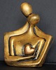 figurki i rzeźby Rzeźba Para Zakochanych jasne złoto wys. 12,3 cm