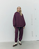 bluza z kapturem damska Bluza Patchouli mauve wine z kapturem