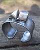 bransoletki wire wrapping Krzemień pasiasty - bransoletka regulowana