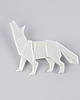 broszki Broszka Porcelanowa Origami Wilk Biała