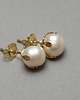 kolczyki z kamieniami Dots - pearls white vol. 2 /alloys collection/ - sztyfty