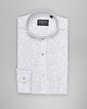 koszule męskie Koszula limido ze stójką 00560 długi rękaw szary slim fit
