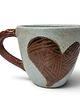 kubki Ceramiczny kubek - filiżanka serce