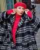 płaszcze damskie New Kurtka/ Płaszcz krata Wool