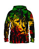 bluza z kapturem damska Damska Bluza z kapturem DR.CROW Rasta Lion