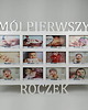 ramki na zdjęcia Ramka na zdjęcia z napisem Mój pierwszy roczek 12 zdjęć  15x10