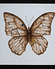 grafiki i ilustracje Motyl geometryczny - beżowy
