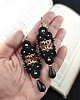 kolczyki soutache Anabelle Czarne kolczyki sutasz