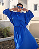 sukienki maxi damskie New SUKIENKA Blu santorini