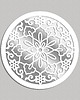 Ozdoby na ścianę DEKORACYJNY PANEL AŻUROWY, LAUSANNE, DEKORACJA ŚCIENNA 3D, ORNAMENT,60 cm