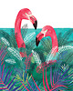 grafiki i ilustracje Flamingi - wydruk 30x40cm