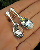 klipsy Zwierciadlane klipsy kryształ Swarovski - Lustereczka