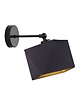 kinkiety Czarny kinkiet na ruchomym ramieniu ULSAN GOLD w stylu glamour