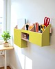 organizery Organizer  na ścianę Drewniany - żółty