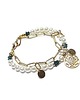 bransoletki z kamieni naturalnych Pearls /white/ perły majorka - bransoletka