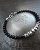 bransoletki srebrne Czarny turmalin i srebro 925