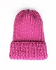 czapki damskie Różowa wełniana czapka Lily 100% wełna handmade ręcznie robiona