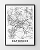 plakaty Plakat Mapa Katowice