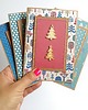 kartki scrapbooking Kartki świąteczne 4szt - ręcznie robione, oryginalne kartki