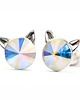 kolczyki swarovski Kolczyki - kryształy Swarovski - kotki Crystal AB