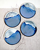 patery i talerze Zestaw 4 talerzy ceramicznych