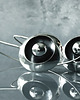kolczyki wire wrapping Długie kolczyki srebrne z kulką