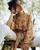 bluzki kimonowe damskie Kimono Yellow Flower SHORT