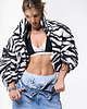 kurtki damskie Kurtka bomber zebra teddy jacket
