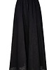 spódnice maxi Lniana spódnica MAXI z kieszeniami - czarna