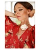 chokery Jedwabny kremowy choker