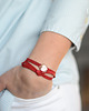 bransoletki skórzane Mini red love