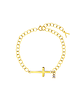 kolczyki pozłacane Bransoletka z krzyżykiem Chain Cross