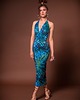 sukienki maxi damskie Sukienka bez pleców - tropical