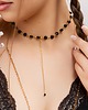 chokery Choker krawatka z cyrkonią Wednesday